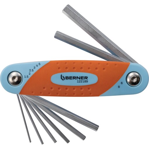 HEX KEY SET FOLD U H 8PCS